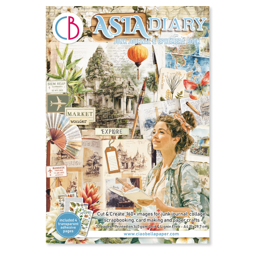 Asia Diary Ephemera Book