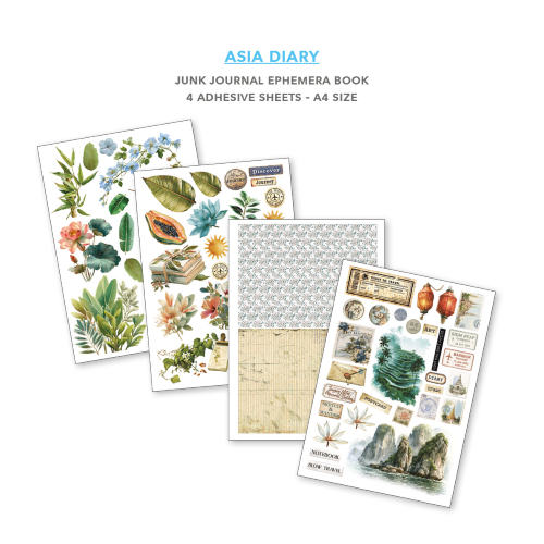 Asia Diary Ephemera Book