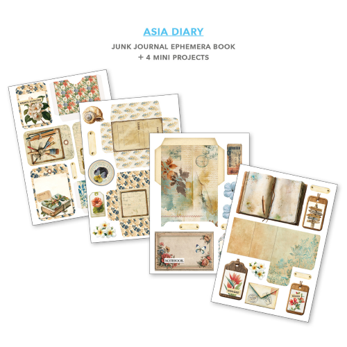 Asia Diary Ephemera Book