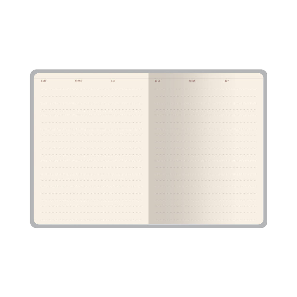A6 Vegan Leather Hardcover Daily Planner - Irises
