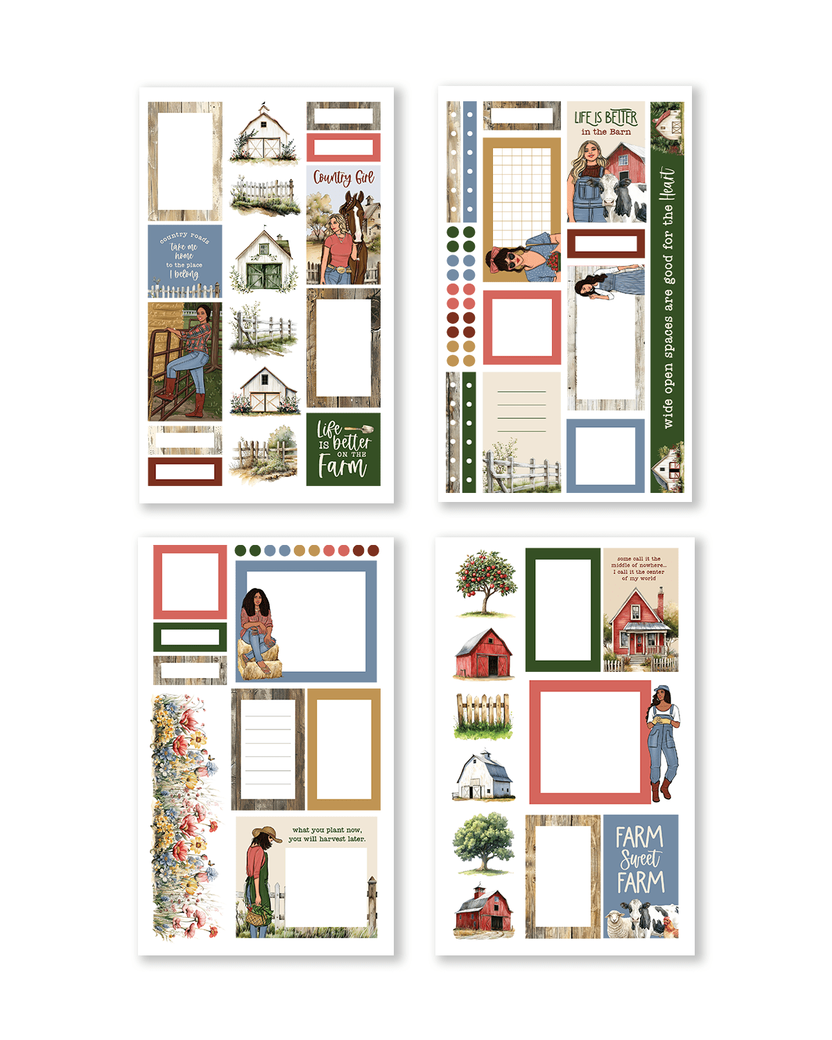 Country Charm Sticker Book