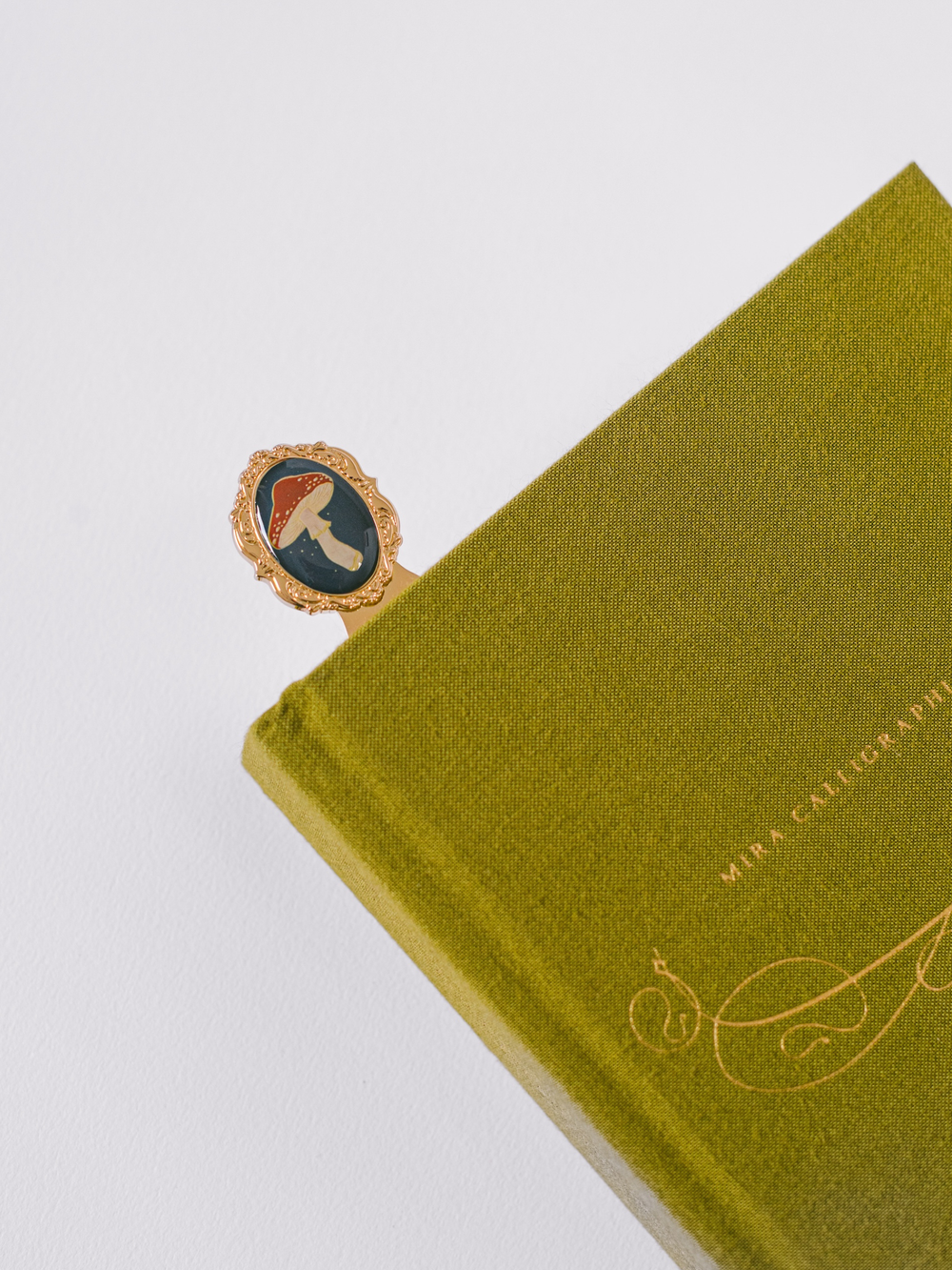 Mushroom Metal Clip Bookmark
