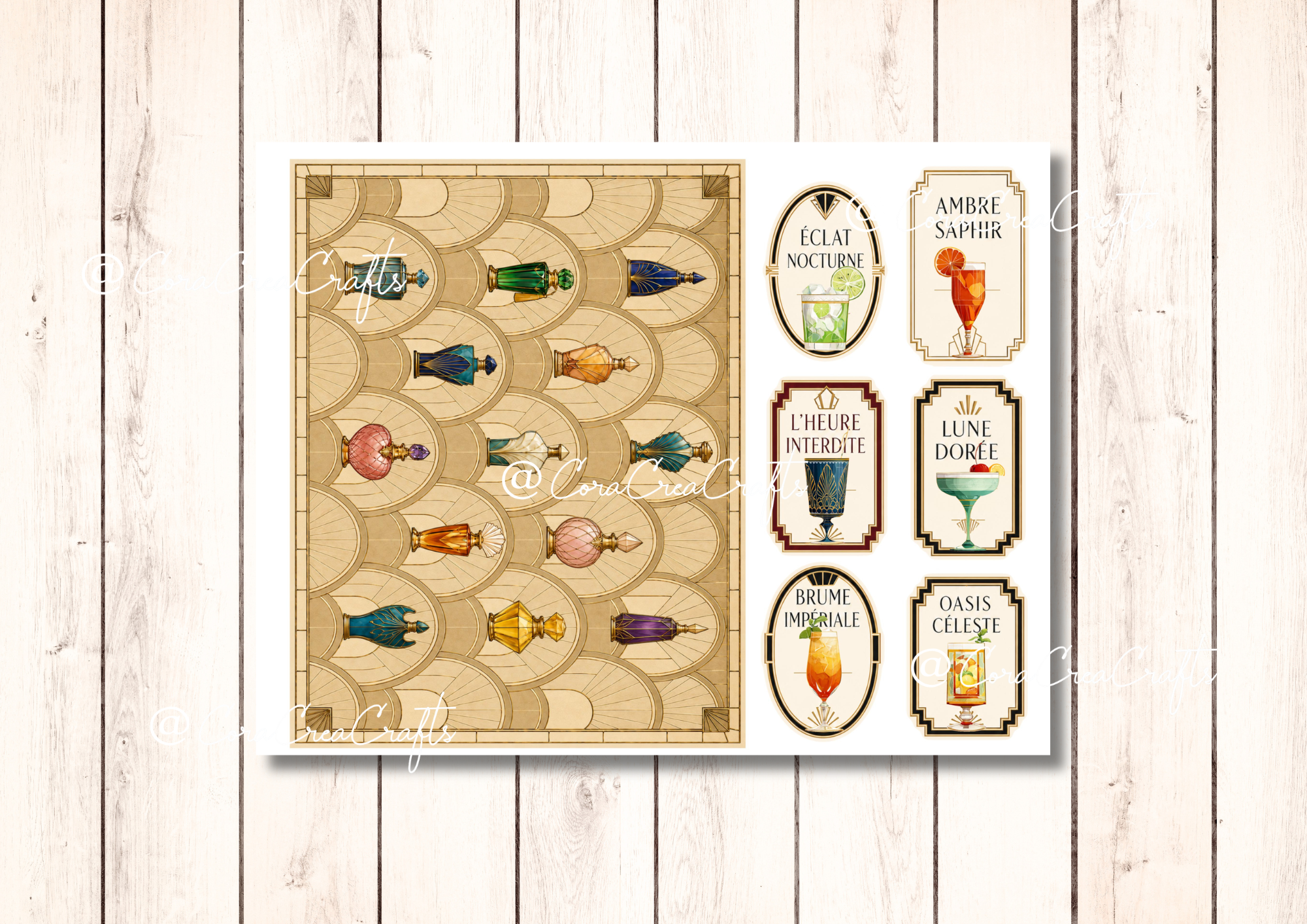 Art Deco Digital Journal Kit