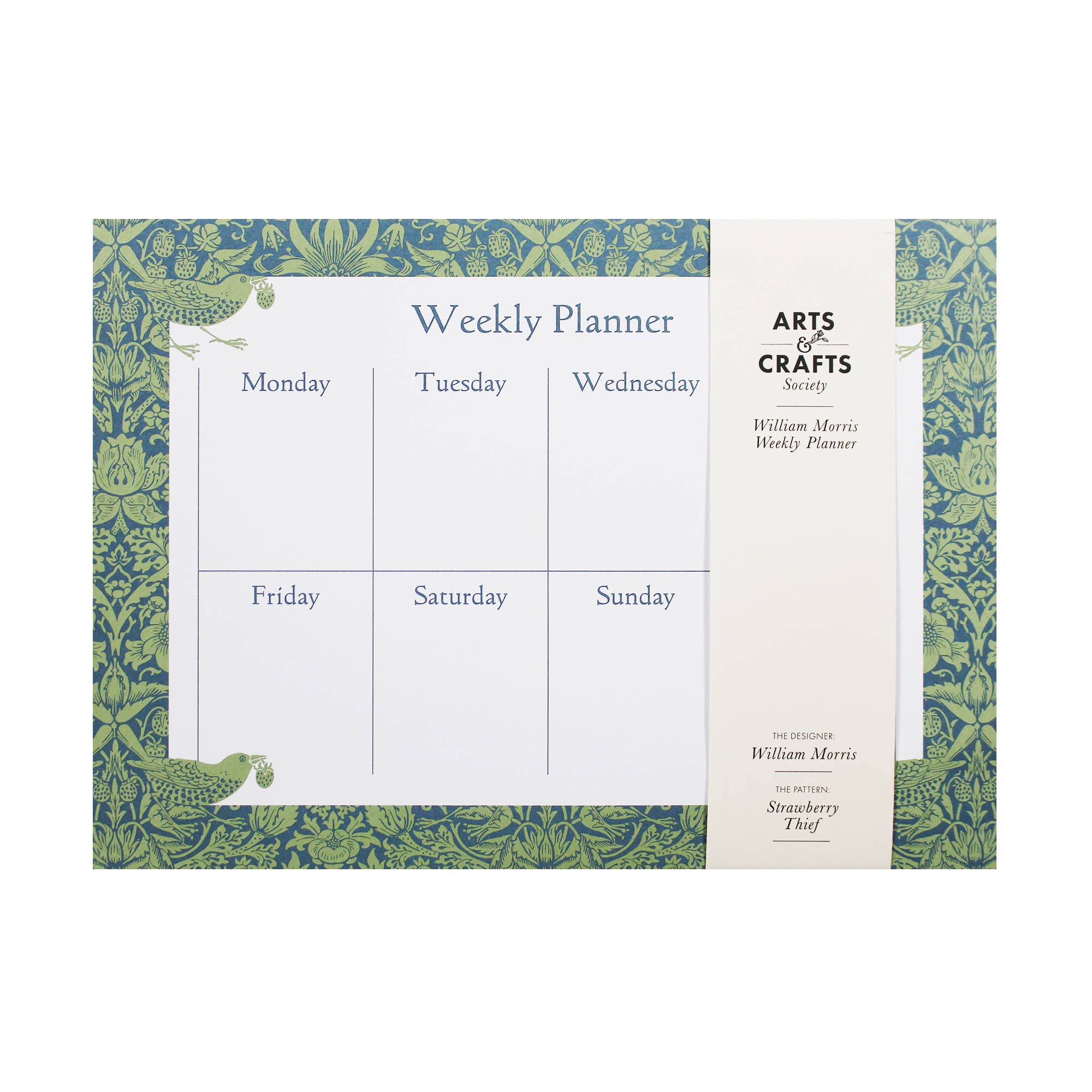 Weekly Planner William Morris Sage Green