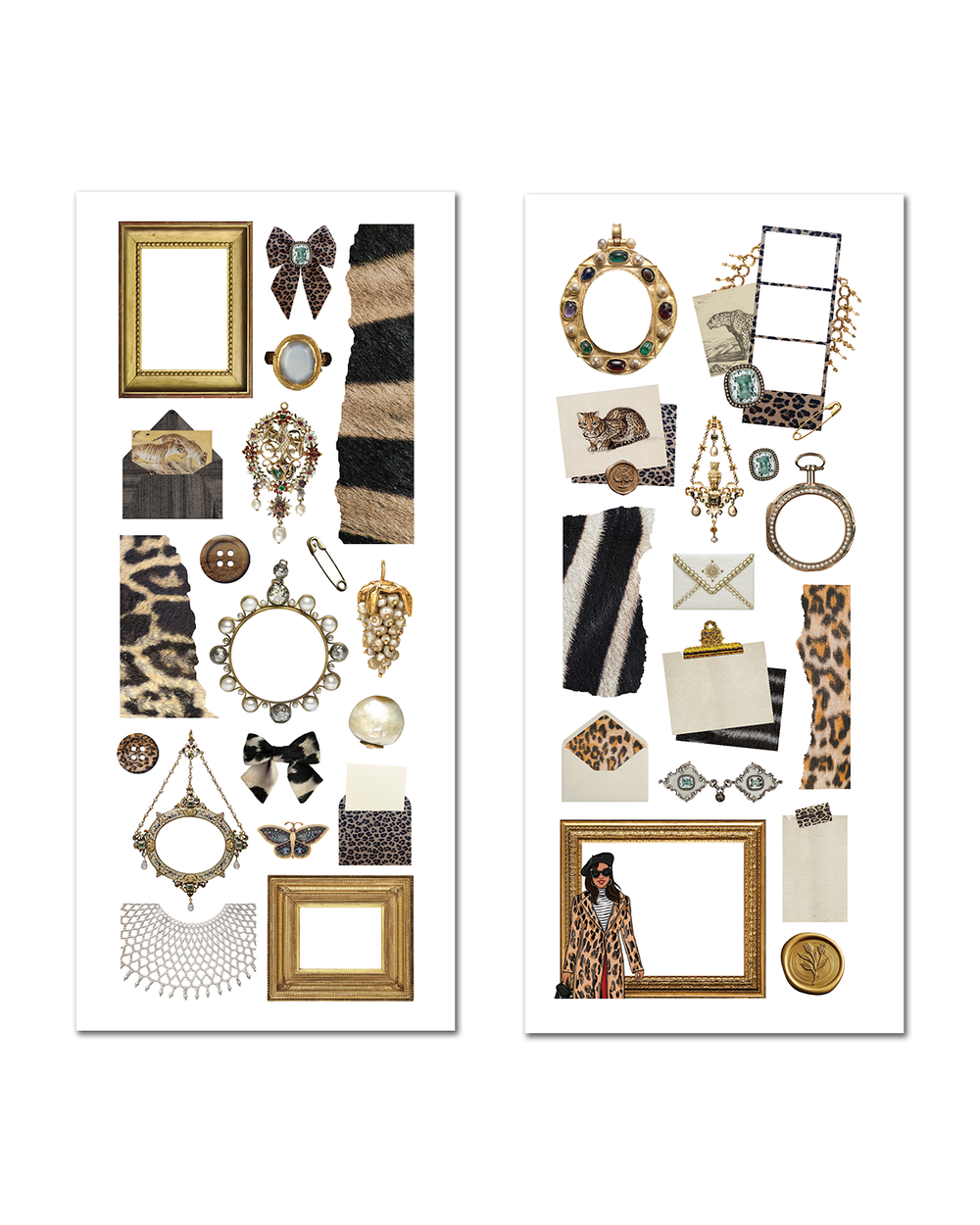 Wild Glam - Ephemera Sticker Sheet Set