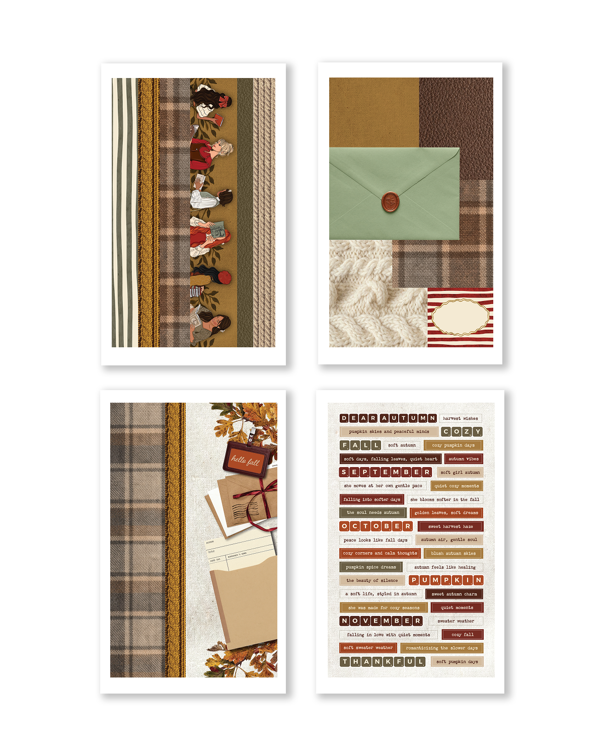 Dear Autumn Sticker Book