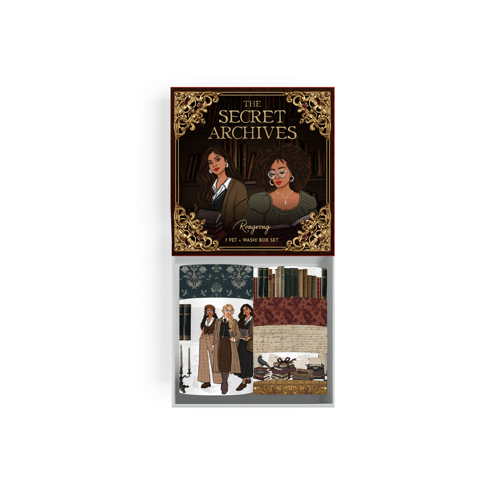 The Secret Archives Pre-cut PET Tape + Washi Box