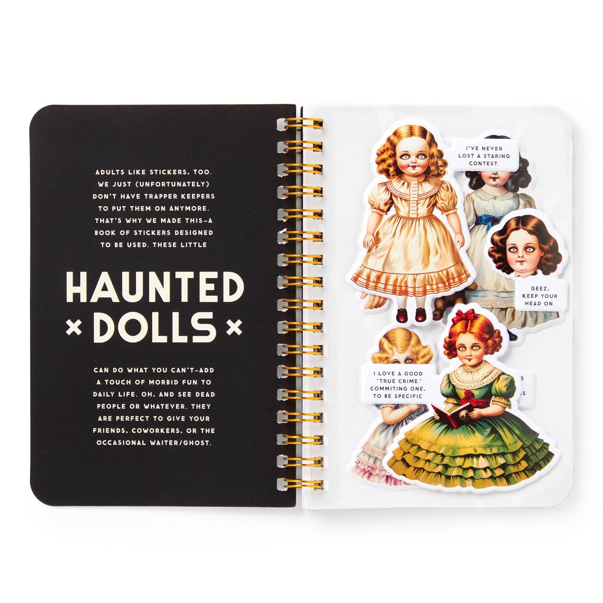 Brass Monkey Haunted Dolls Sticker Book