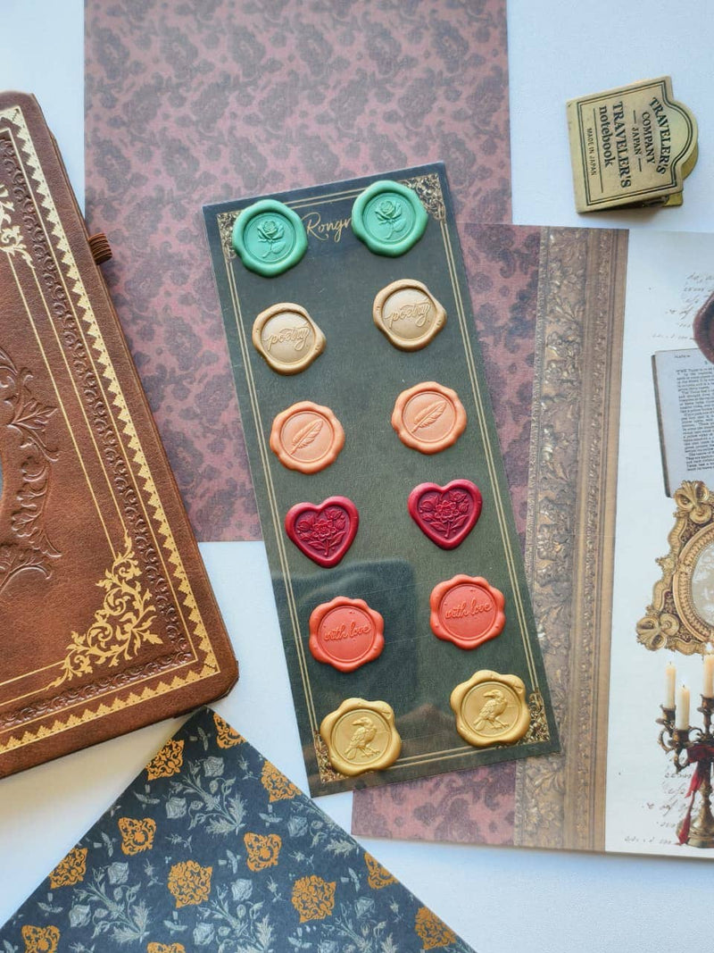The Secret Archives Wax Seal Stickers