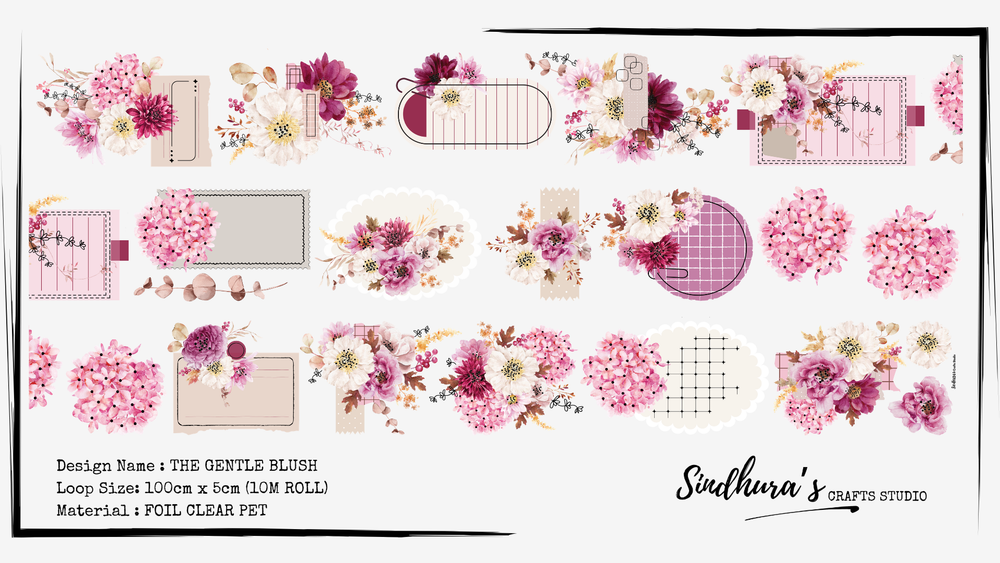 The Gentle Blush Foil Tape Loop