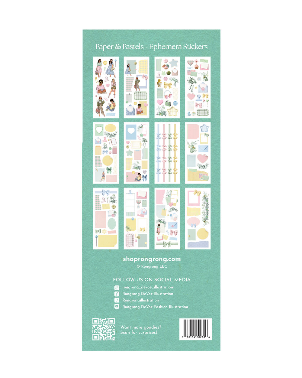 Paper Pastels Ephemera Stickers