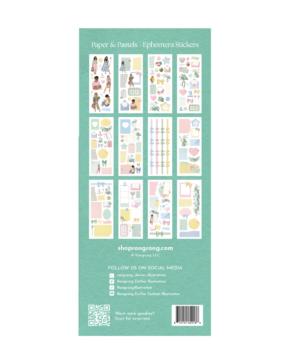 Paper Pastels Ephemera Stickers