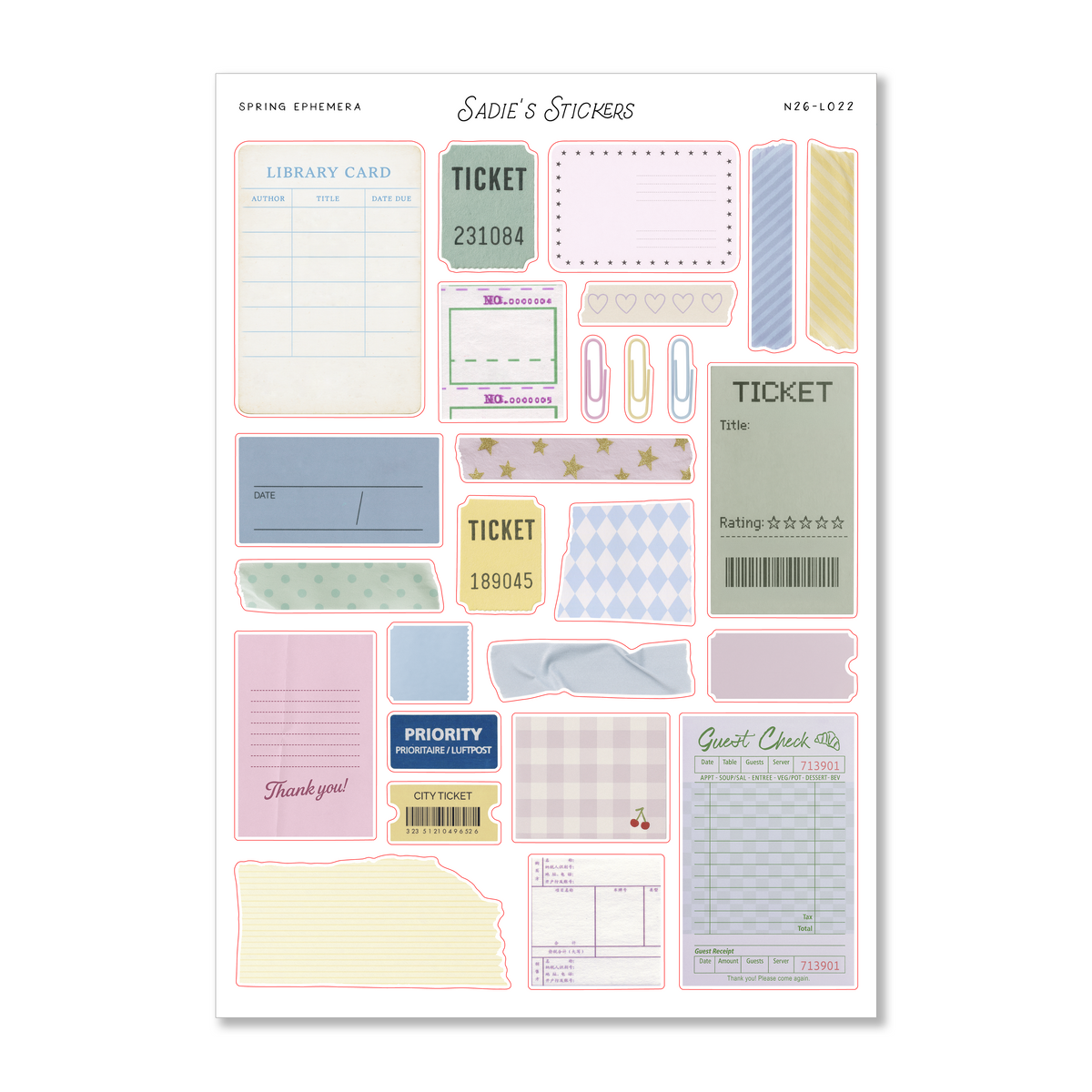 Spring Ephemera • The Spring Edit Sticker Sheet
