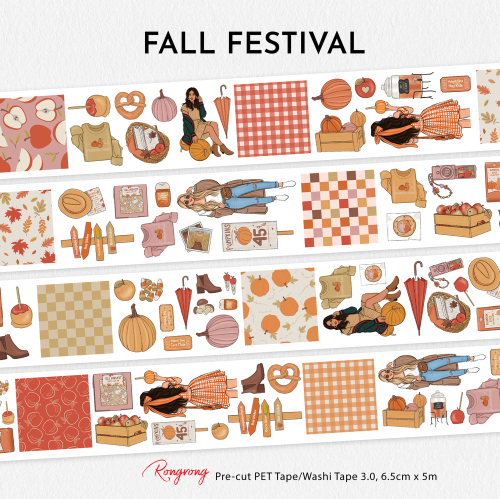 Fall Festival Pre-cut PET Tape [3.O]