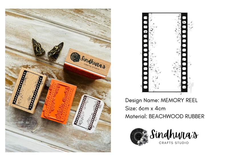 Memory Reel Wooden Stamp