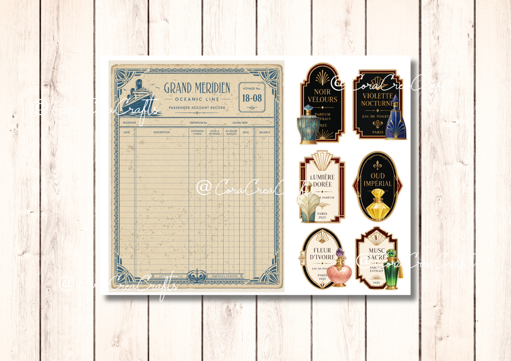 Art Deco Digital Journal Kit