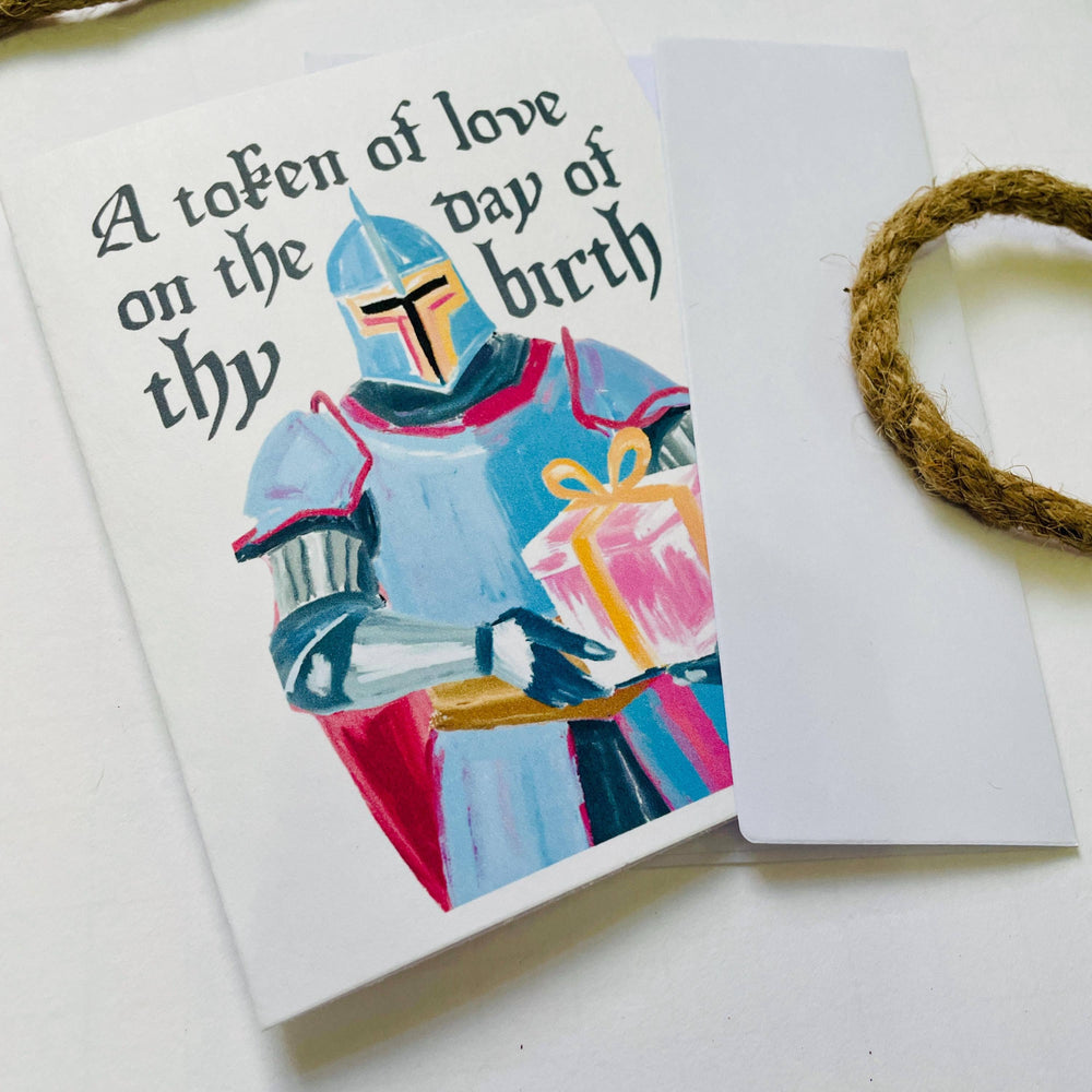 Medieval A Token of Love Birthday Card