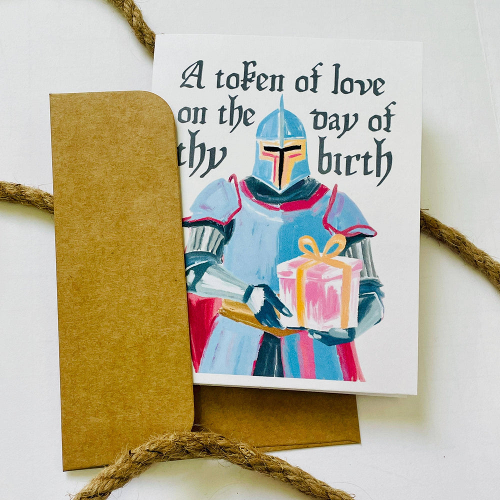 Medieval A Token of Love Birthday Card