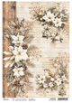 White Poinsettia Rice Paper