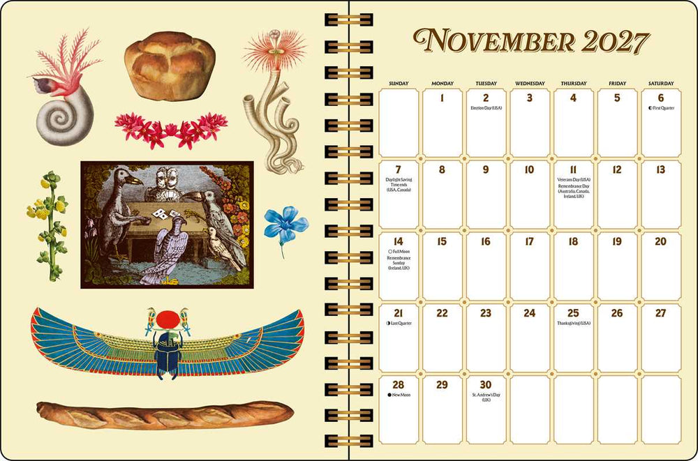 Antiquarian Sticker Book Planner 2027
