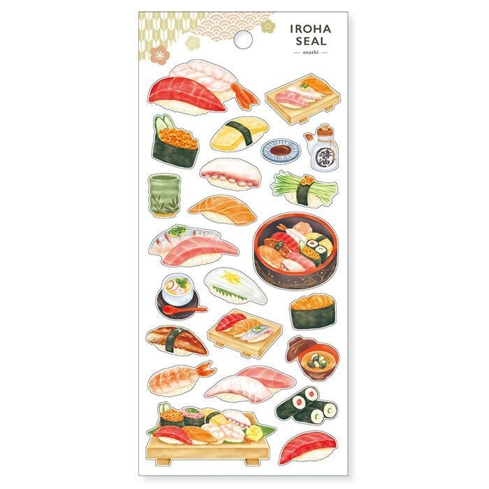 Sushi | Iroha Washi Sticker Sheet