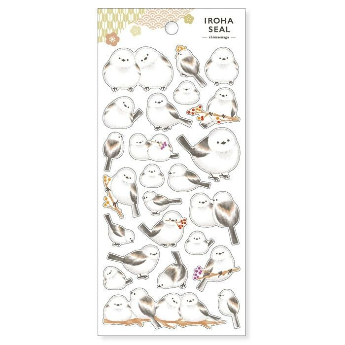 Long-Tailed Tit | Iroha Washi Sticker Sheet