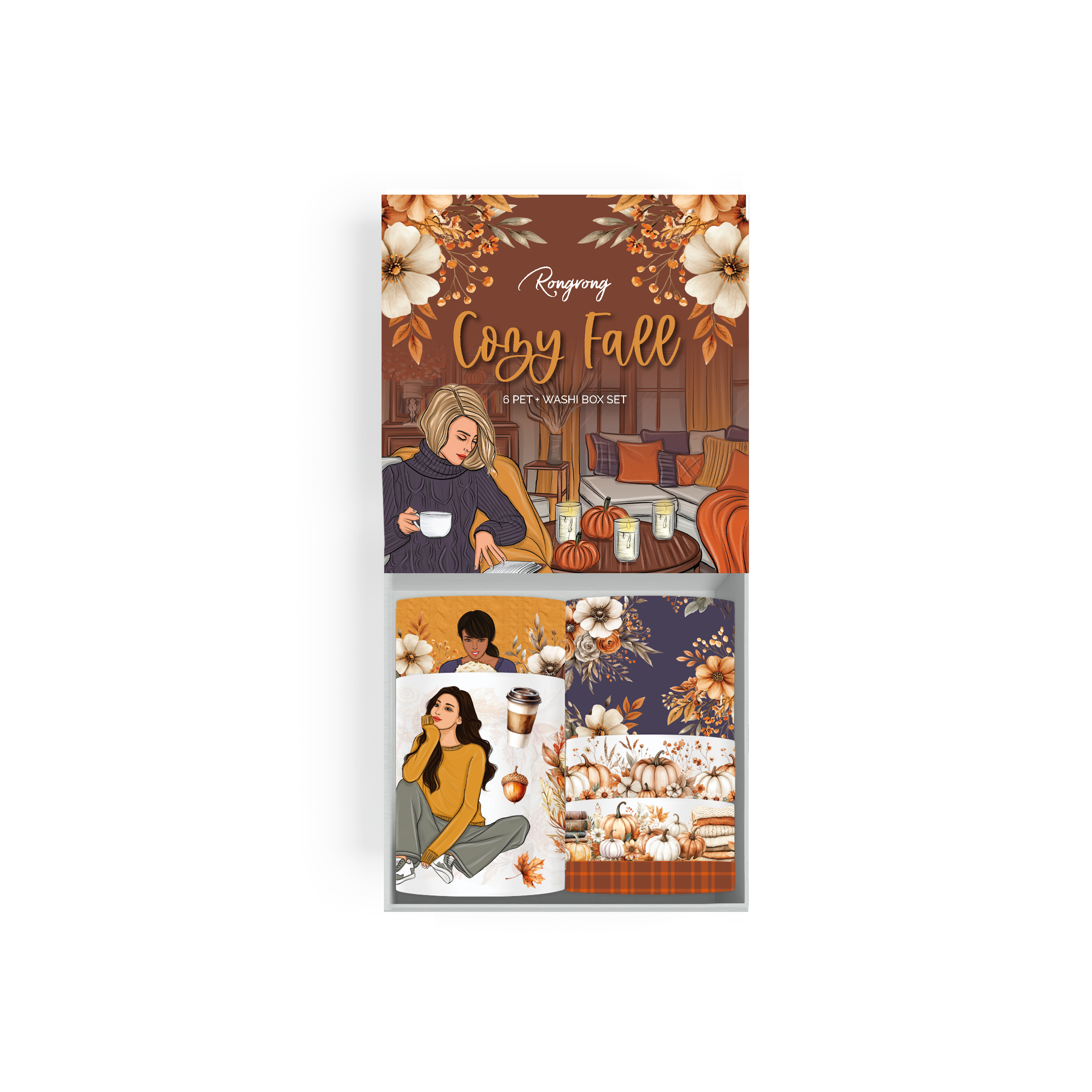 Cozy Fall Pre-cut PET Tape + Washi Box