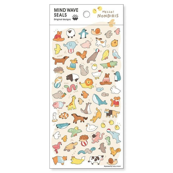 Hello Nonbiri | Mindwave Clear Sticker Sheet