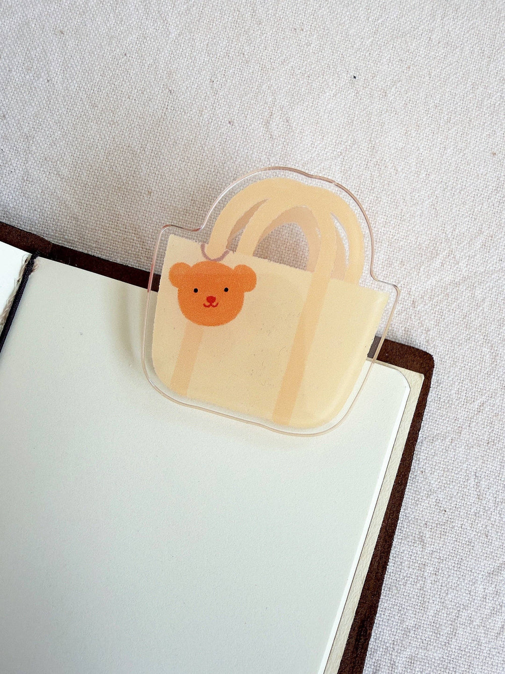 Teddy Charm Planner Bag Acrylic Clip