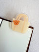 Teddy Charm Planner Bag Acrylic Clip