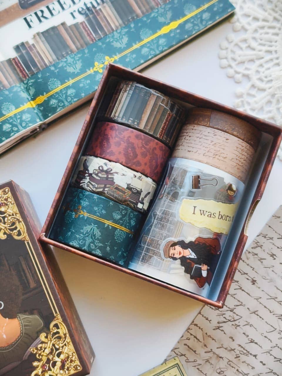 The Secret Archives Pre-cut PET Tape + Washi Box