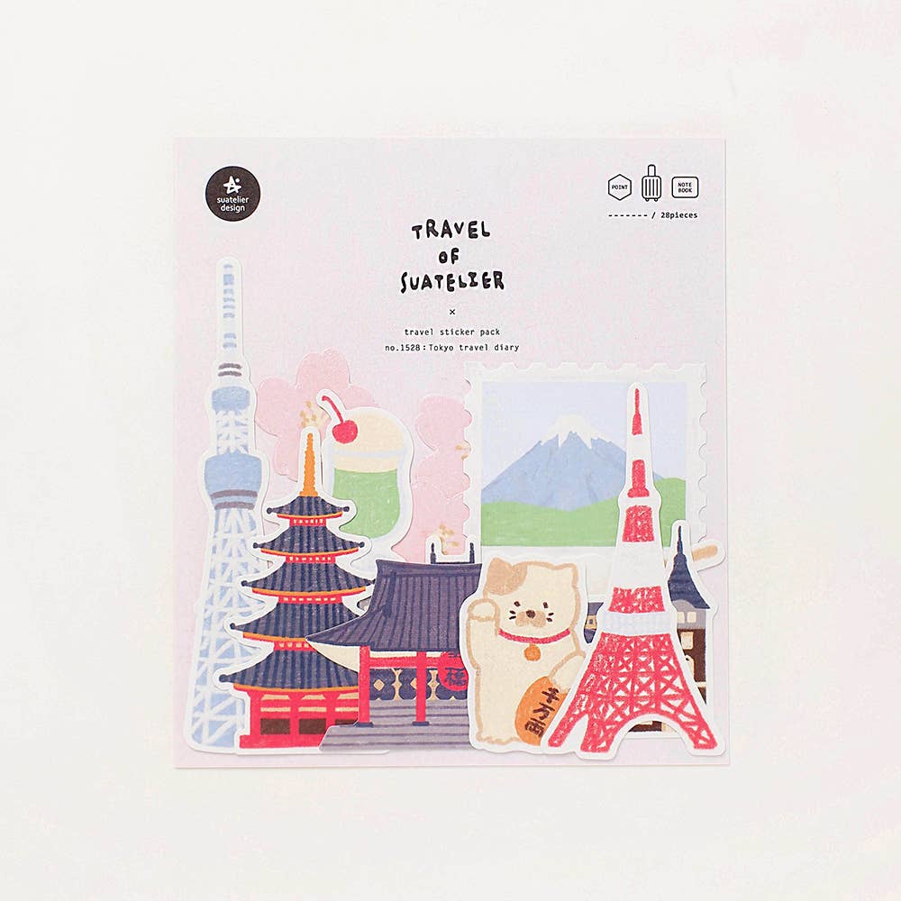 Suatelier Tokyo travel diary Sticker Pack