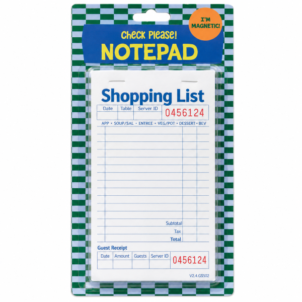 Check Please! Notepad