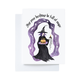 Cute Witch Magical Goth Halloween Time Birthday Card 