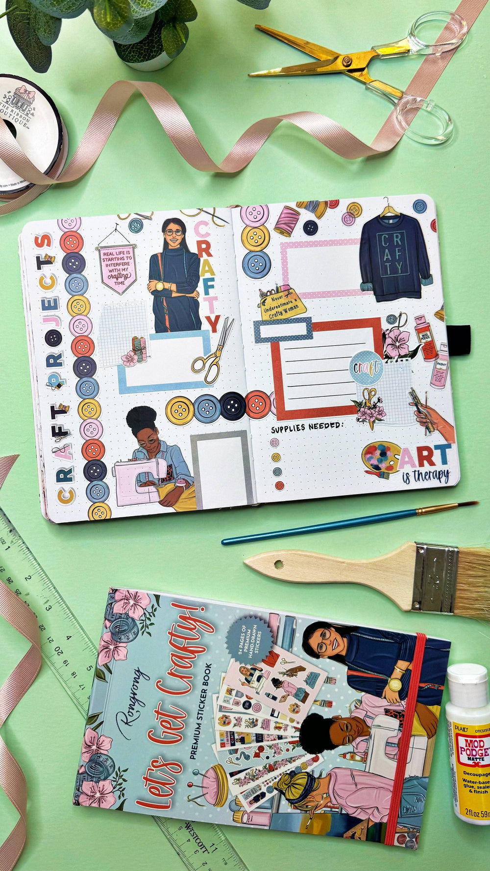 Let's Get Crafty Sticker Book