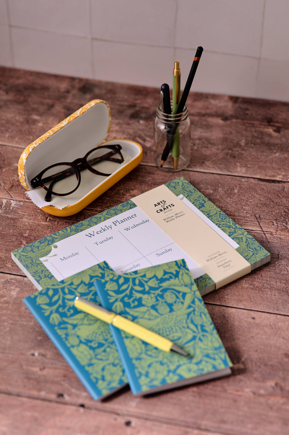 Weekly Planner William Morris Sage Green