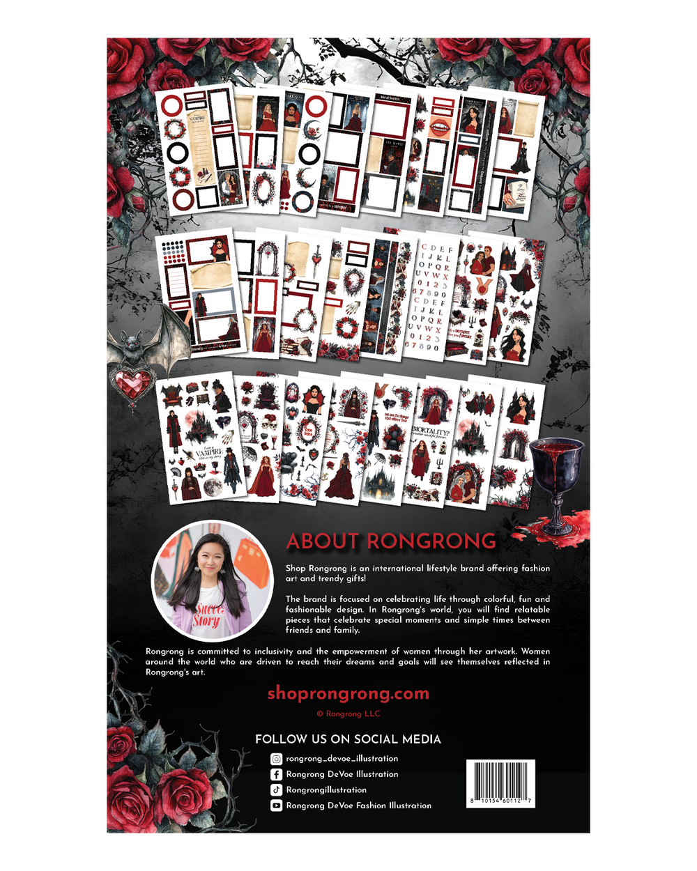 Dark Hearts Sticker Book