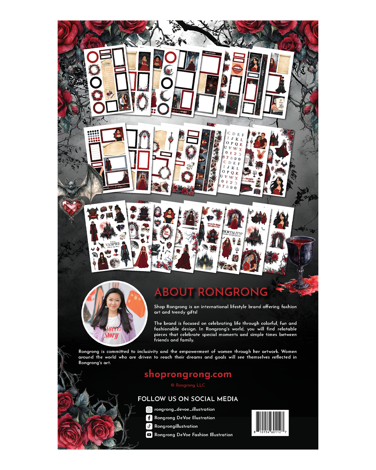 Dark Hearts Sticker Book