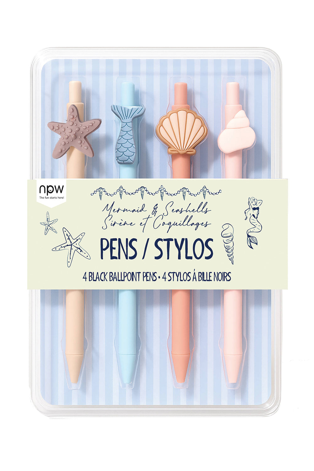Mermaid Icon Pens 4 Pack