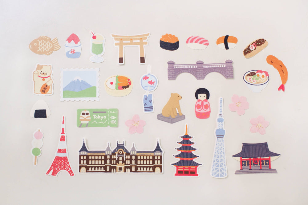 Suatelier Tokyo travel diary Sticker Pack