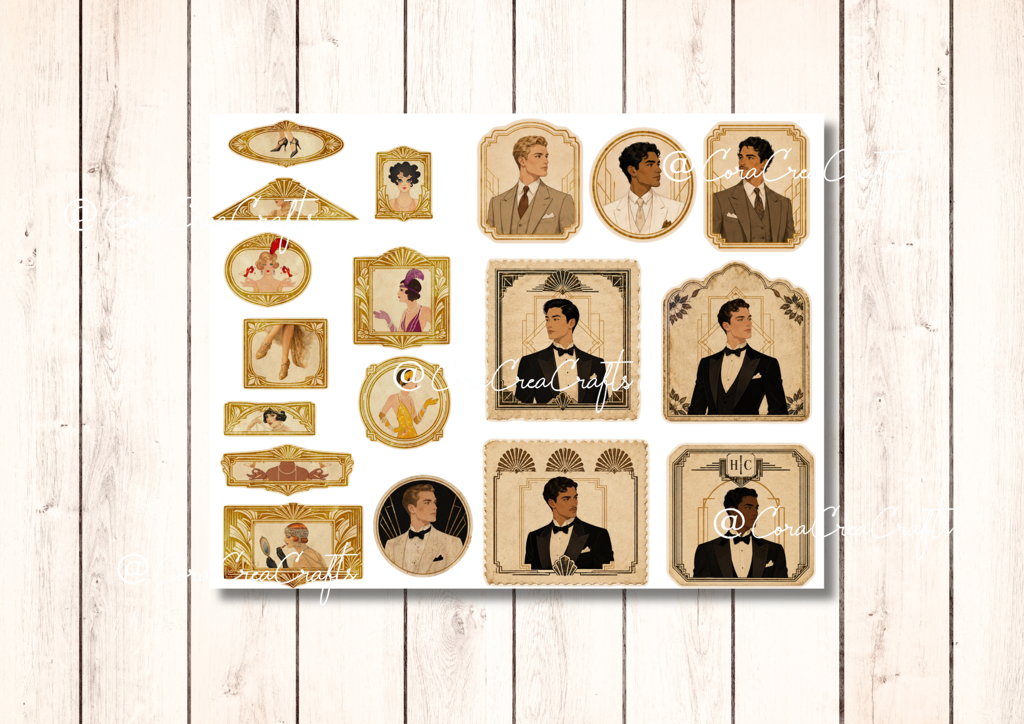 Art Deco Digital Journal Kit