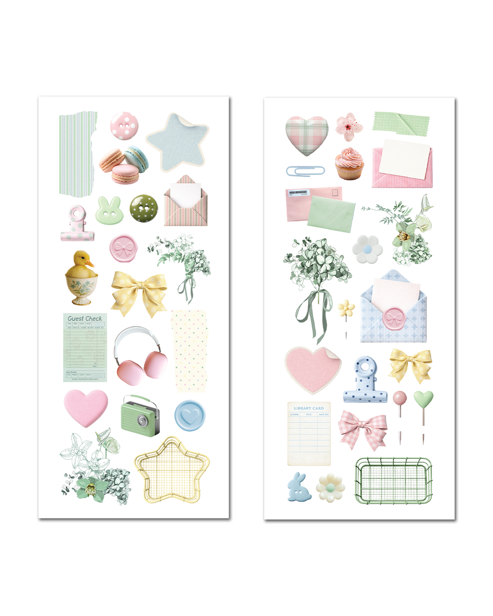 Paper Pastels Ephemera Stickers