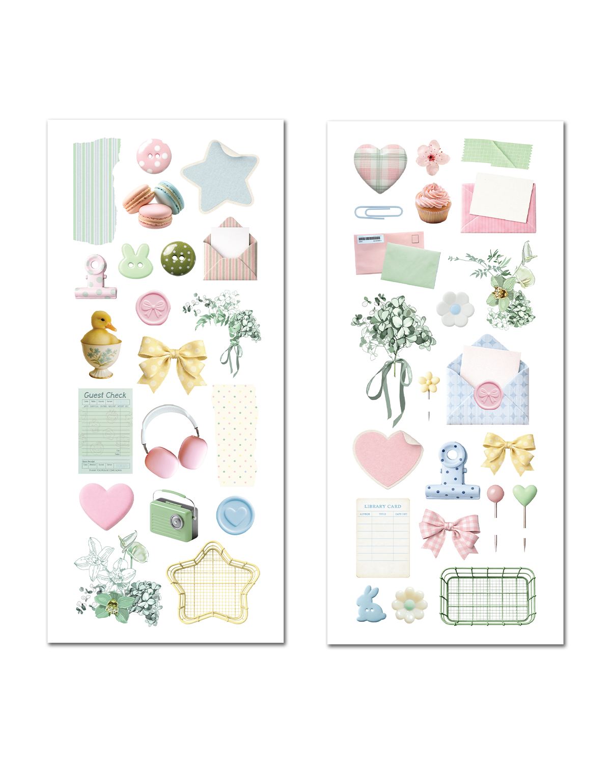 Paper Pastels Ephemera Stickers