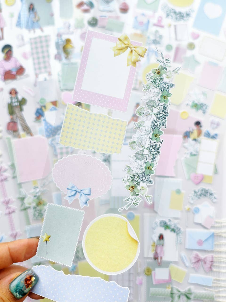 Paper Pastels Ephemera Stickers