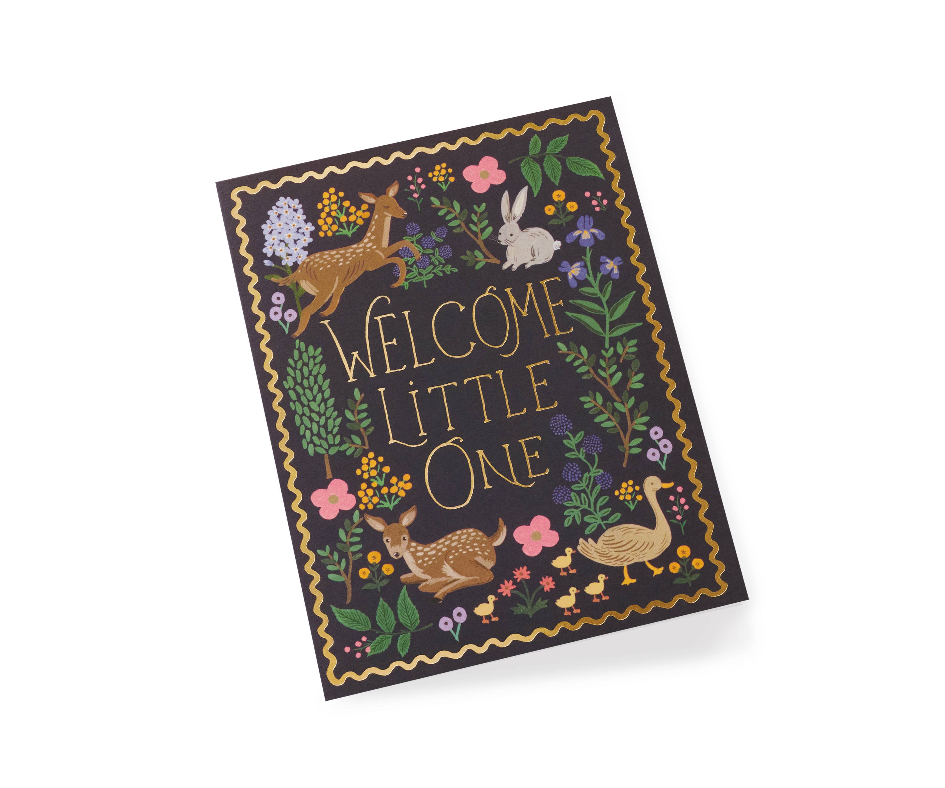 Woodland Welcome Card - Rifle Paper Co - Welcome Little One