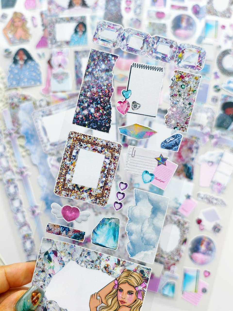 Crystal Haze - Ephemera Sticker Sheet Set