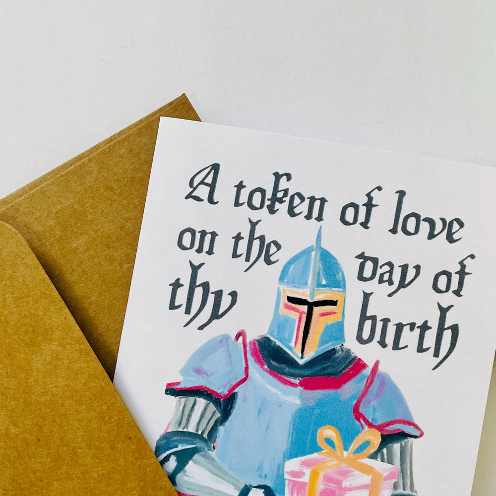 Medieval A Token of Love Birthday Card