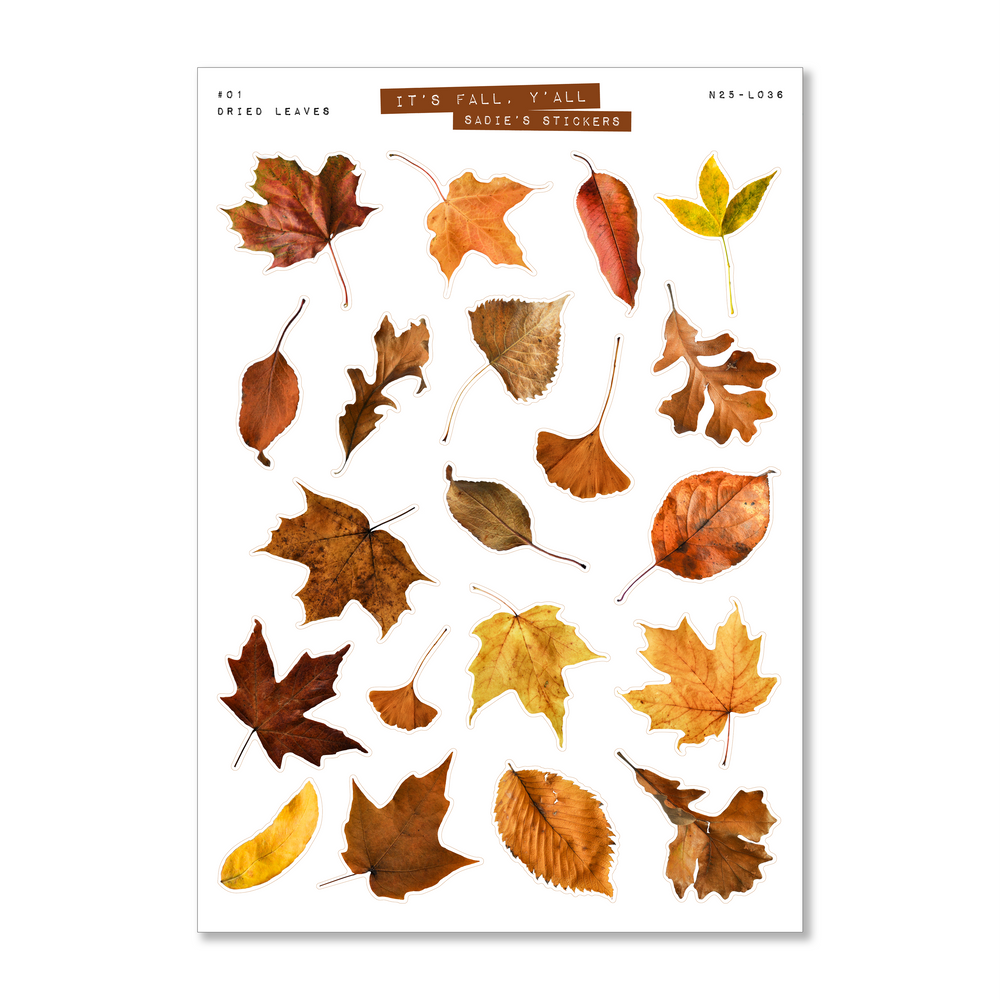 Dried Leaves • It's Fall, Y'all Sticker Sheet