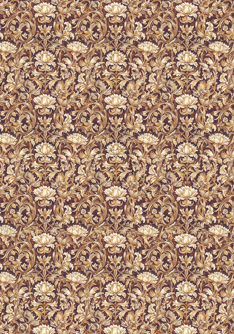 Arabesque of Flowers Rice Paper