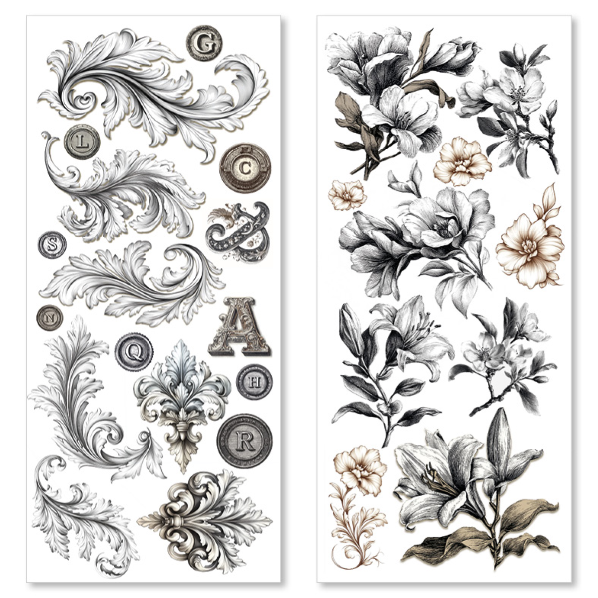 Typographic Art Sticker Set